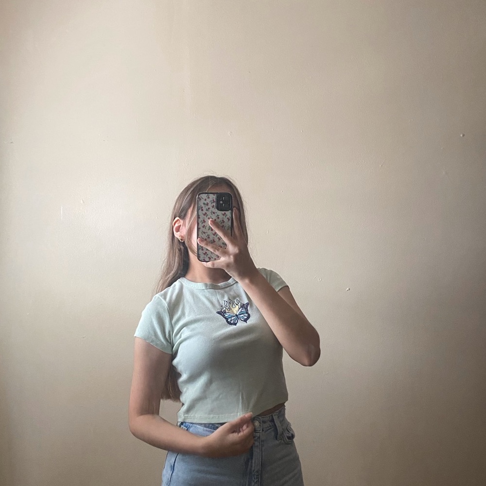 Mint Green Graphic Tee